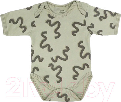 Боди для малышей Rant Hugs And Kisses / HK_PG62-62 (Pattern Green, р.62)