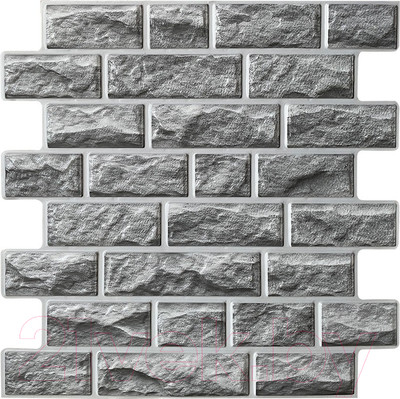 Панель ПВХ Grace Самоклеящаяся Камень Мергель серый (468x473мм)