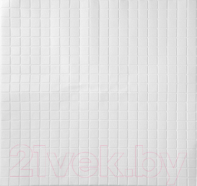 Панель ПВХ Grace Самоклеящаяся Мозаика белая (700x700x4мм)