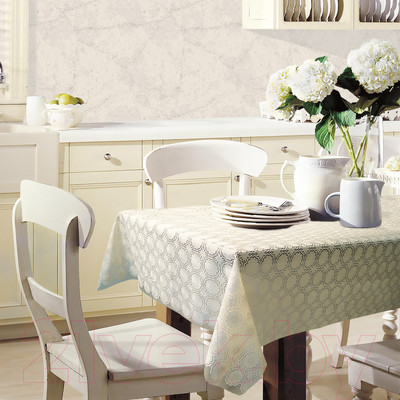 Скатерть Вилина Элегия 135см / 7054-005 (белый)