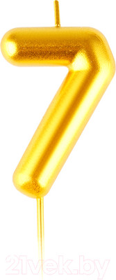 Свеча для торта Meshu Цифра 7 / MS_59334 (золото)