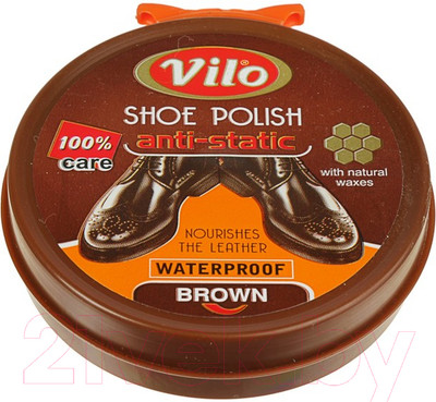 Крем для обуви Ozden Vilo Шайба (50мл, коричневый)