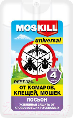 Спрей от насекомых Москилл Лосьон Универсал от комаров и клещей (20мл)