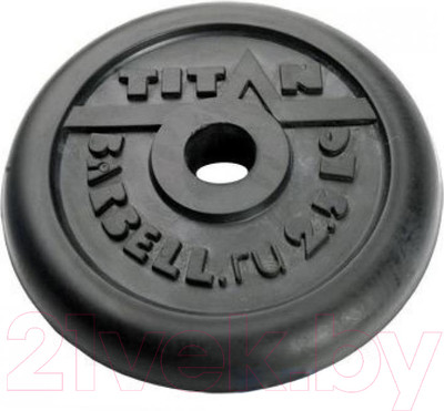 Диск для штанги Титан d31мм 2.5кг (черный)