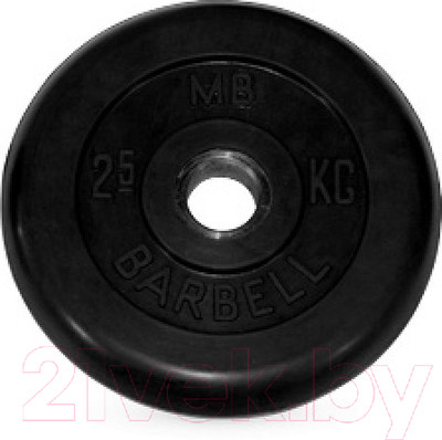 Диск для штанги Титан d26мм 2.5кг (черный)