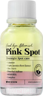 Гель для лица Mizon Good Bye Blemish Pink Spot Точечный от воспалений  (19мл)