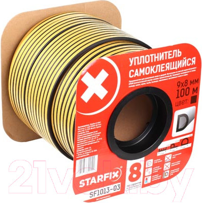 Лента уплотнительная Starfix SF1013-03 (черный)