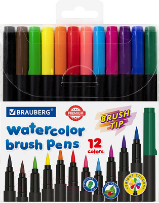 Фломастеры Brauberg Premium / 152195 (12цв)