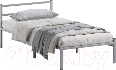 Односпальная кровать Домаклево Лофт 80x200 (серый)