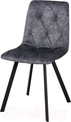 Стул СоюзРегионПоставка Рокки СРП-073 (муар черный/велюр Dream Grafit графит)