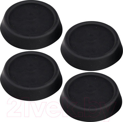 Комплект антивибрационных подставок Мультидом ПТ76-142 (черный)