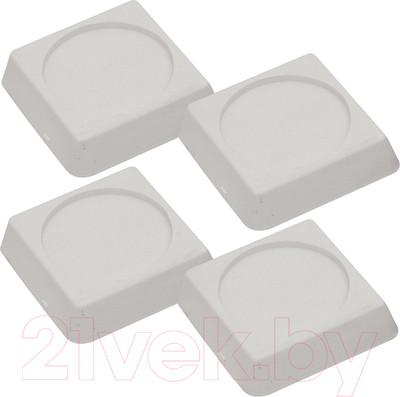 Комплект антивибрационных подставок Мультидом ПТ76-143 (белый)