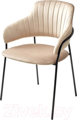 Стул M-City Лотос / 688M04994 (H-65 капучино велюр/черный)