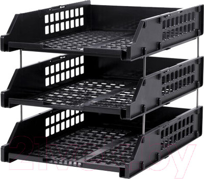 Лоток для бумаг Brauberg Grand Office / 238109 (черный)