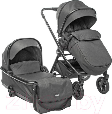 Детская универсальная коляска NINO Corso 2 в 1 (графит)