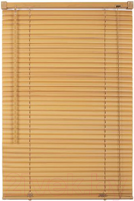 Жалюзи горизонтальные LEGRAND ПВХ 100x160 / 48069704 (орех светлый)