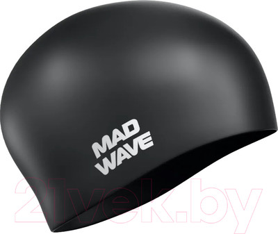 Шапочка для плавания Mad Wave Long Hair Silicone (черный)