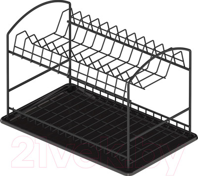 Сушилка для посуды Starax S-4017-A (антрацит)