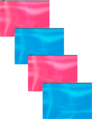 Набор папок Erich Krause Glossy Bubble Gum / 55174 (4шт, ассорти)