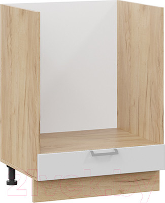 Шкаф под духовку ТриЯ Белладжио 1Н6Б (дуб крафт золотой/фон белый)