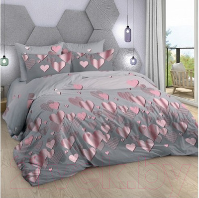 Комплект постельного белья Моё бельё Сияние БП Евро / 12436/1