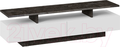 Тумба ТриЯ Монтана TV-1 (белый/ателье темный глянец)