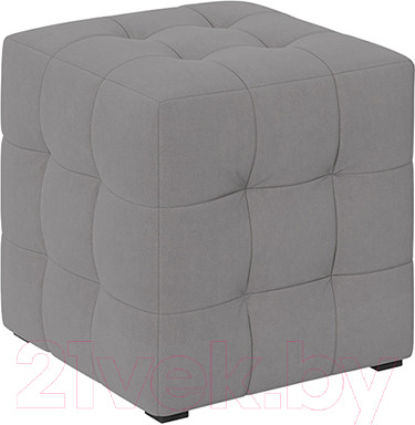 Пуф ТриЯ Тип 1 (велюр светло-серый)