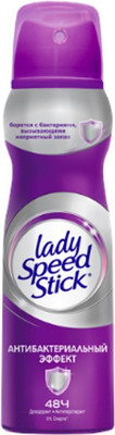 Антиперспирант-спрей Lady Speed Stick Антибактериальный эффект (150мл)