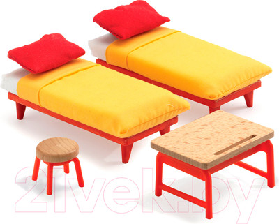 Комплект аксессуаров для кукольного домика Djeco Спальня для детей / 07826