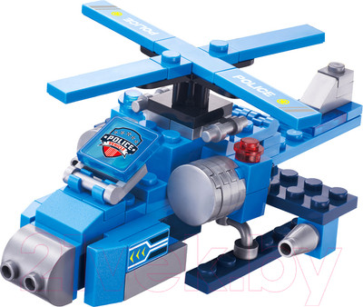 Конструктор Wise Block Полицейский вертолёт 8 в 1 / 40434