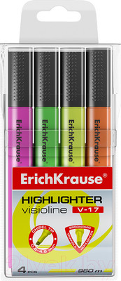 Набор маркеров Erich Krause Visioline V-17 / 56704 (4шт)