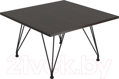 Журнальный столик Sheffilton SHT-TU29/H36/ЛДСП 70/70 (черный муар/венге луизиана)