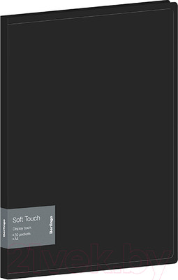 Папка для бумаг Berlingo Soft Touch / DB4_30980 (черный)