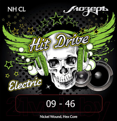 Струны для электрогитары Мозеръ Hit Drive Custom Light / NH-CL