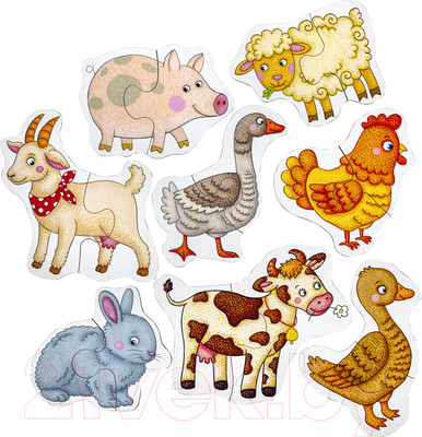 Развивающая игра Айрис-пресс IQ пазл деревянный. Зоопарк 2+ / 9785811282517