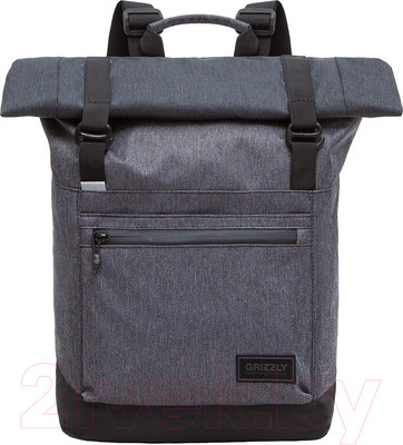 Рюкзак Grizzly RQL-315-1 (черный/серый)
