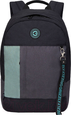 Рюкзак Grizzly RXL-327-3 (черный/мятный)