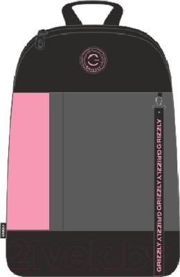 Рюкзак Grizzly RXL-327-3 (черный/розовый)