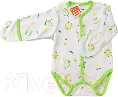 Боди для малышей Топотушки Авокадо с царапками / 6740-62