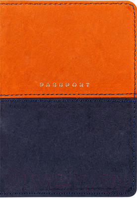 Обложка на паспорт OfficeSpace Duo / 311101 (осень/темно-синий)