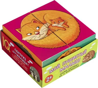 Развивающий игровой набор Айрис-пресс Умные кубики в поддончике. Мой пушистый малыш (new)