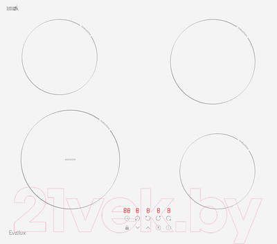 Индукционная варочная панель Evelux HEI 641 W