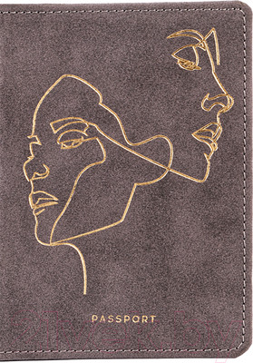 Обложка на паспорт OfficeSpace Life Line / 311104 (серый)