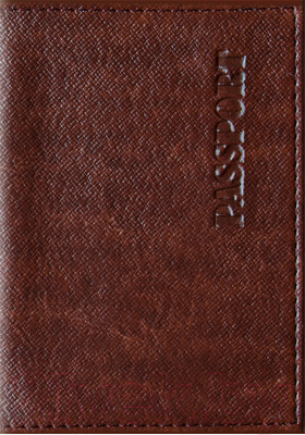 Обложка на паспорт OfficeSpace Бизнес / 254218 (коричневый)