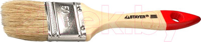 Кисть малярная Stayer Standard Universal 0101-050 плоская (50мм, светлая натуральная щетина)