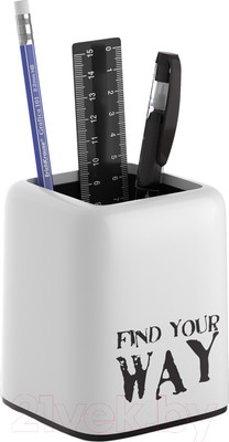 Настольный набор Erich Krause Forte. Your Way / 57982 (белый/черный)