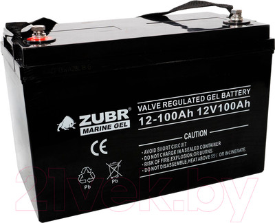 Аккумулятор лодочный Zubr Marine Gel NPG 12-100Ah (100 А/ч)