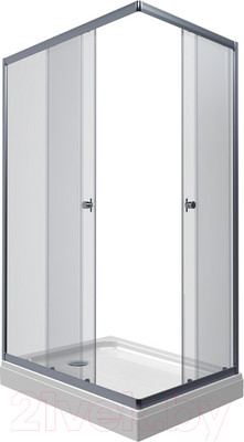 Душевой уголок Triton Вента 100x80 (хром, с поддоном)