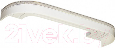 Карниз для штор LEGRAND Галант Neo Греция 1.8 / 48070219 (белый глянец/хром)