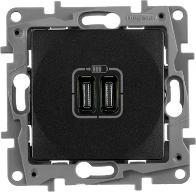 Розетка Legrand Etika 672635 (антрацит)